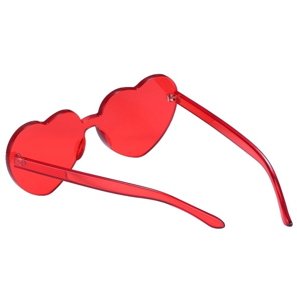✨THE AND! RED RIMLESS HEART SUN GLASSES *NWT* ✨ - Picture 4 of 7